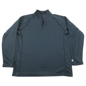 Champion Active 1/4 Zip Pullover Mens‎ Large Charcoal Fleece Lined Performance